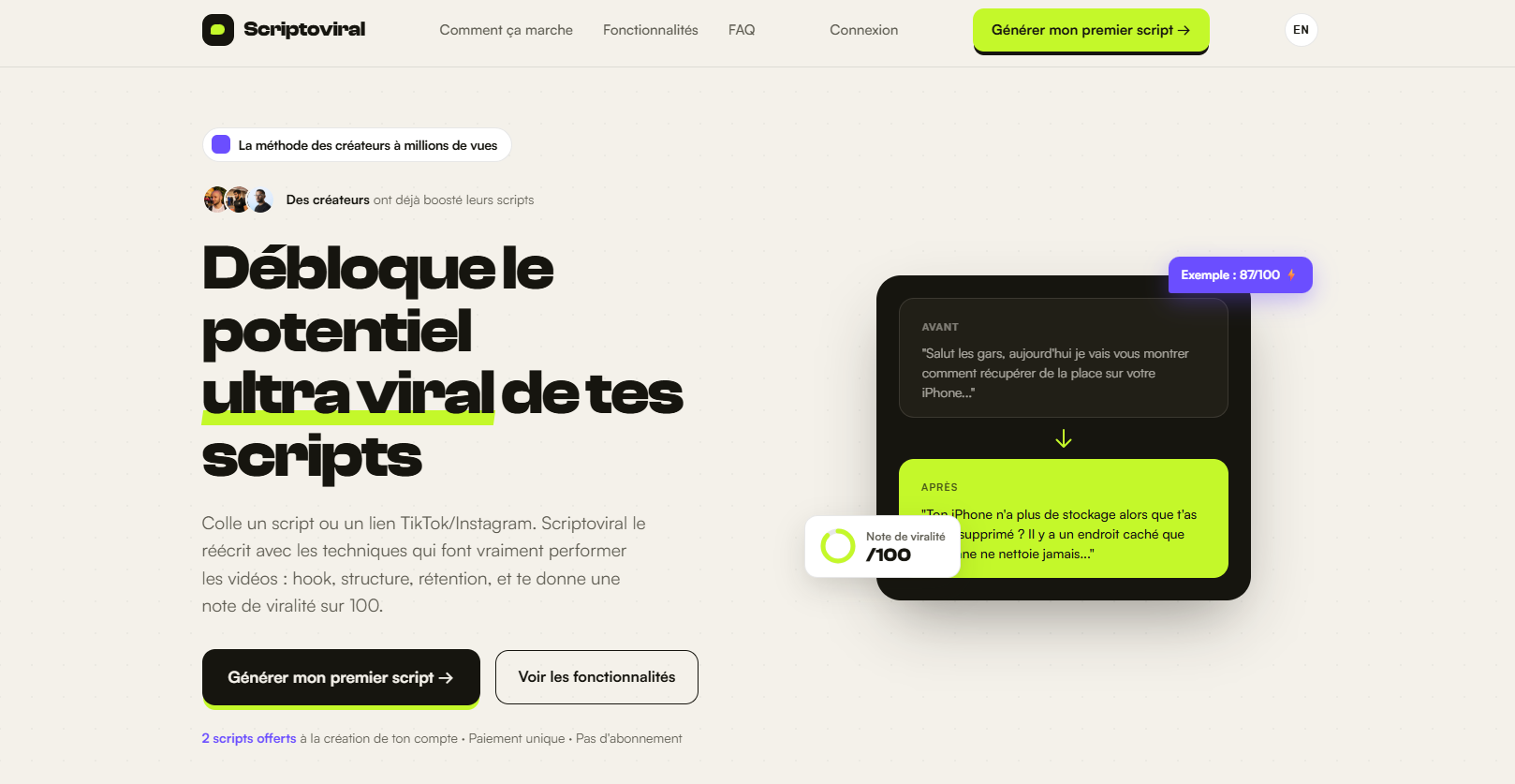 Aperçu de Scriptoviral